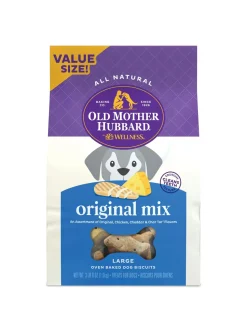 Old Mother Hubbard Mothers Solutions Crunchy Natural Original Assortment Large Biscuits Dog Treats