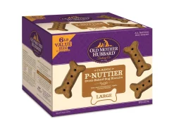 Old Mother Hubbard P-Nuttier N' Nanners Peanut Butter and Banana Large Baked Dog Biscuits - 6 Lbs