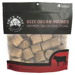 Omas Pride Beef Organ Rounds Freeze-Dried Natural Cat and Dog Chews