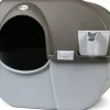 Omega Paw Omega Paw Self-Cleaning Cat Litter Box - Brown/Taupe - Medium