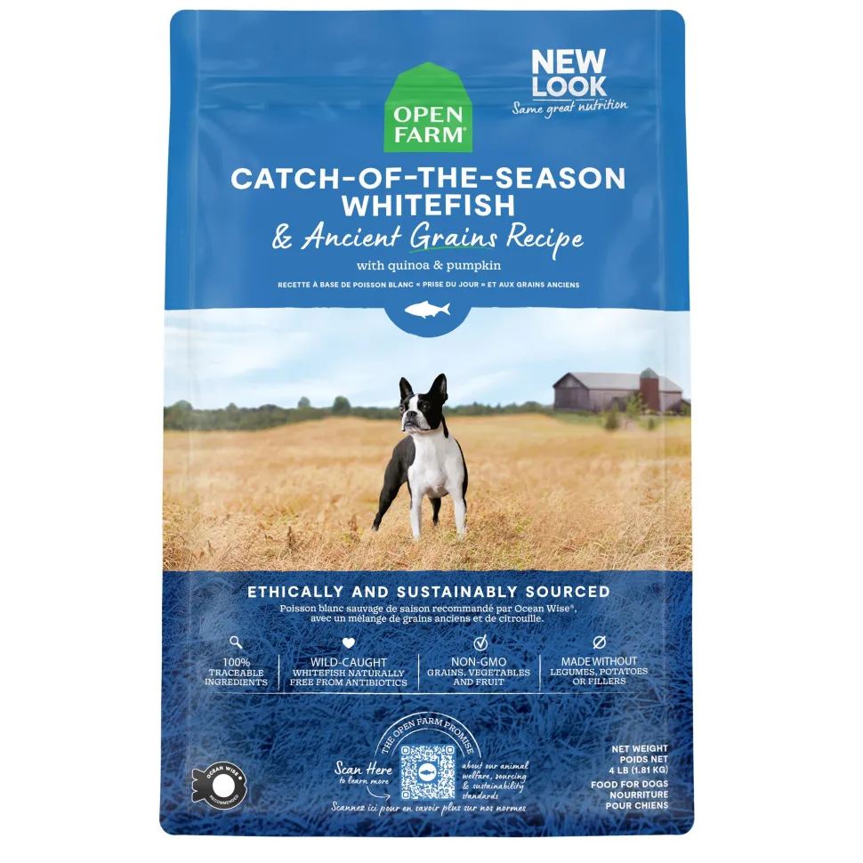 Open Farm Catch of Season Whitefish and Ancient Grains Dry Dog Food - 11 Lbs