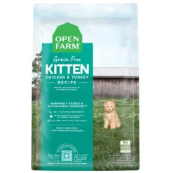Open Farm Grain-Free Chicken and Turkey Kitten Recipe Dry Cat Food - 4 Lbs