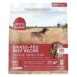 Open Farm Grass-Fed Beef Morsals Freeze-Dried Raw Dog Food - 31.5 Oz
