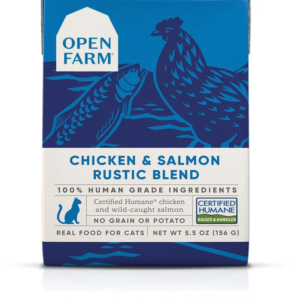 Open Farm Rustic Blend Grain-Free Chicken and Salmon Wet Cat Food - 5.5 Oz - Case of 12