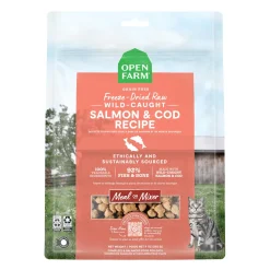 Open Farm Salmon and Cod Recipe Freeze-Dried Raw Cat Food - 9 Oz