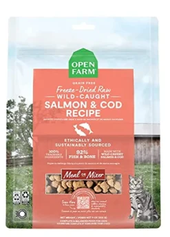 Open Farm Salmon and Cod Recipe Freeze-Dried Raw Cat Food - 3.5 Oz