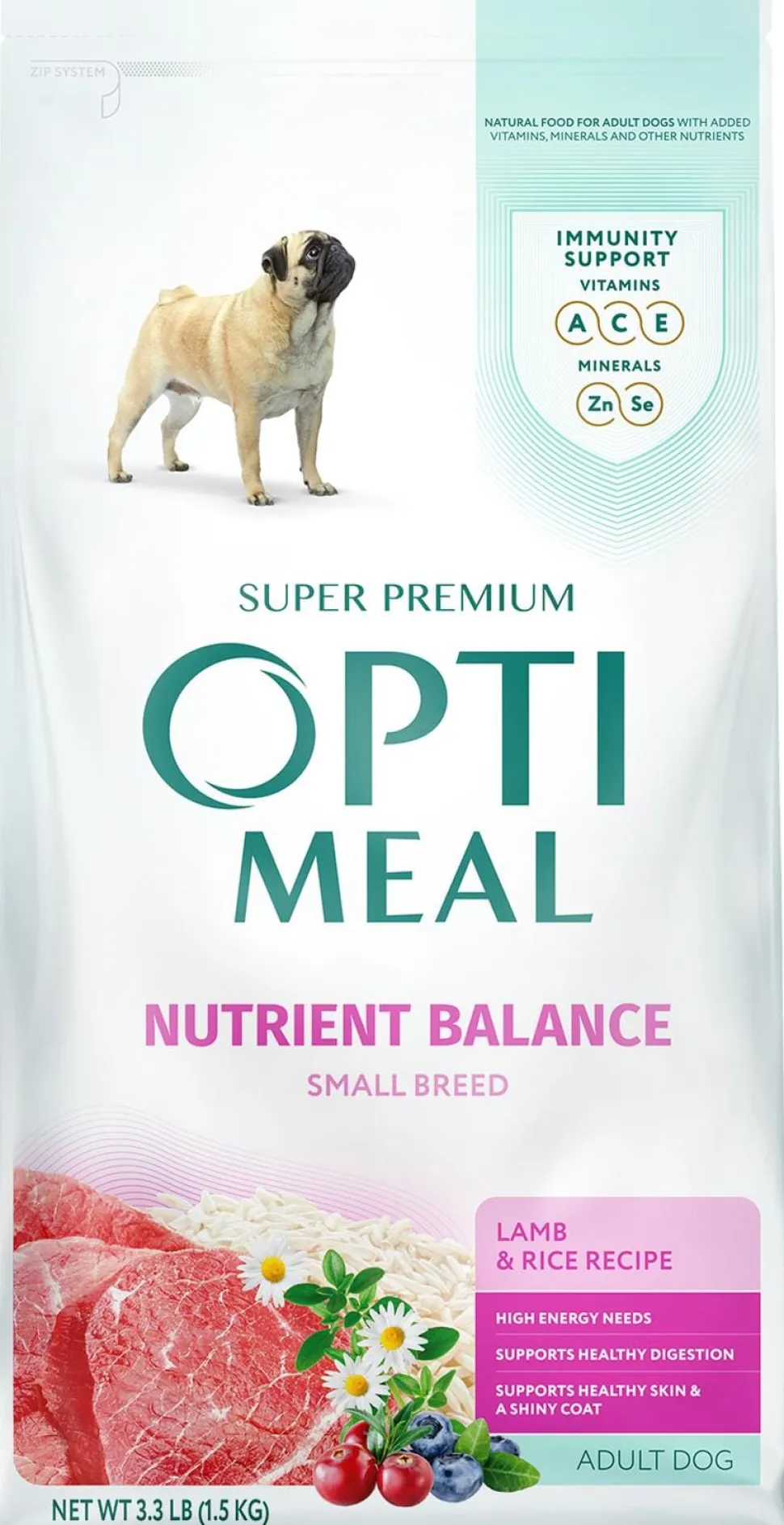 Optimeal Small Breed Nutrient Balance Lamb & Rice Recipe Adult Dog Dry Food