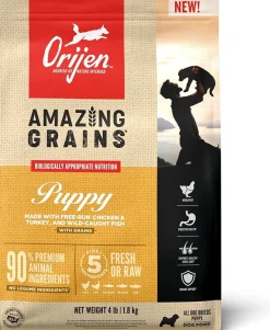 Orijen Amazing Grains Puppy Dry Dog Food - 4 lb Bag