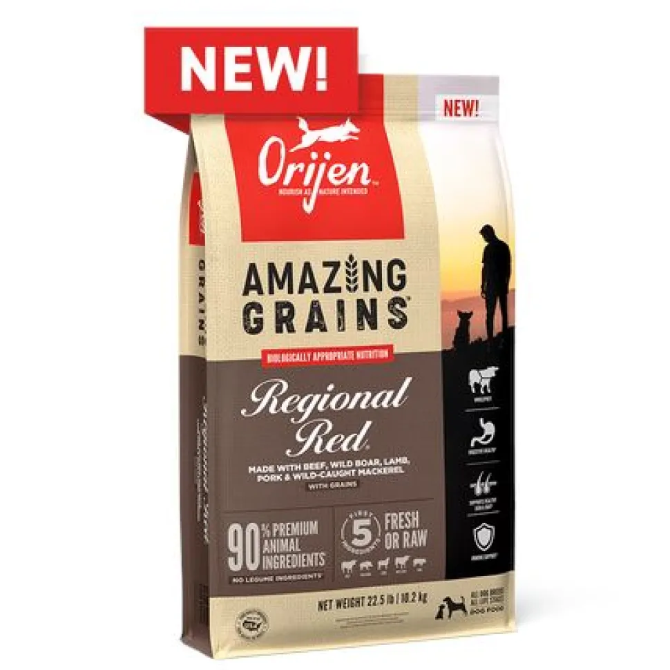 Orijen Amazing Grains Regional Red Dry Dog Food - 4 lb Bag
