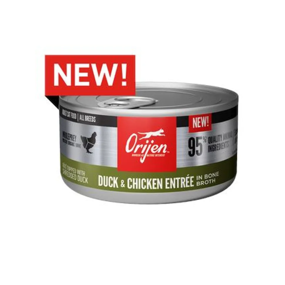 Orijen Duck and Chicken Entrée in Bone Broth Canned Cat Food - 3 Oz - Case of 24