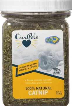 OurPets Cosmic Catnip 100% Natural Catnip - 2.25Oz Tub