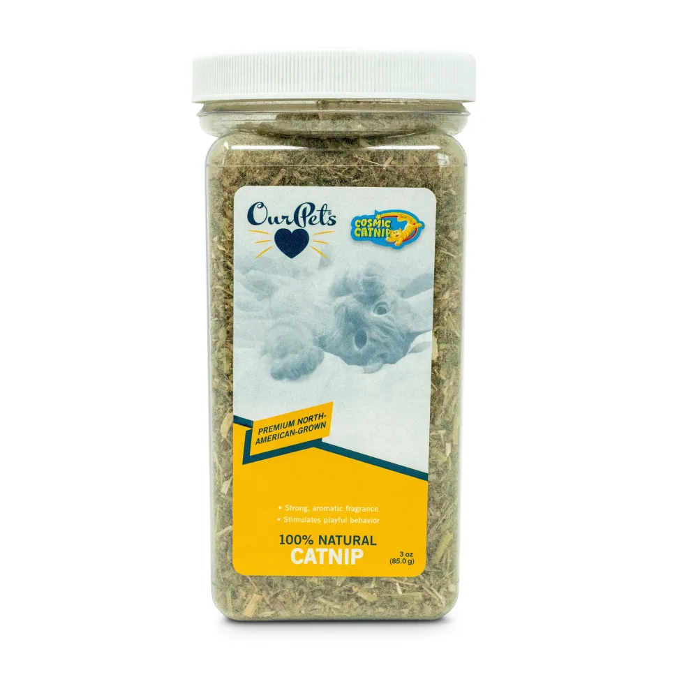OurPets Cosmic Catnip 100% Natural Catnip - 3 Oz Jar