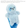 Outward Hound Blanket Buddies Sloth Treat Hiding and Squeak Plush Dog Toy - Blue