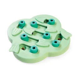 Outward Hound Hide N' Slide Interactive Treat Rewarding Puzzle Puppy Dog Toy - Green