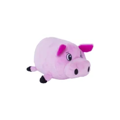 Outward Hound Invinceables No-Stuffing Durable Pig Soft Squeak Dog Toy - Pink - Extra Small