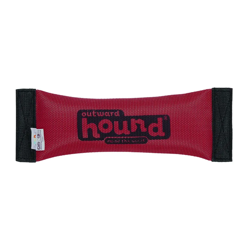 Outward Hound Plush Puppies Fire Hose Squeaky N' Fetch Nylon Dog Toy - Medium