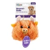 Outward Hound Reversi-Ball Dual-Sided Yak Sheep Plush Dog Toy with Inner Spike Ball