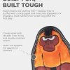 Outward Hound Tough Seamz No-Stuffing Gorilla Invinceable Squeaker Soft Dog Toy - Small