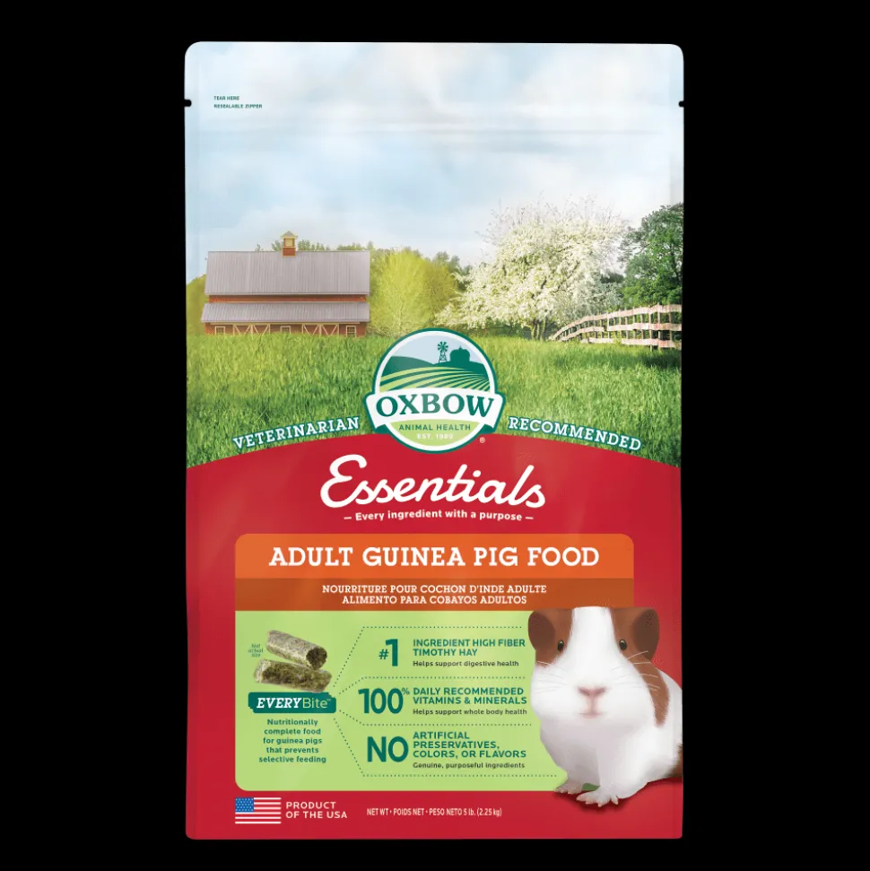 Oxbow Adult Guinea Pig Essentials Small Animal Food - 5 lb Bag