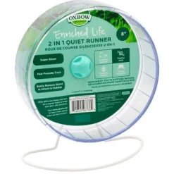 Oxbow Enriched Life 2-in-1 Quiet Runner Small Animal Wheel - 10 Inches