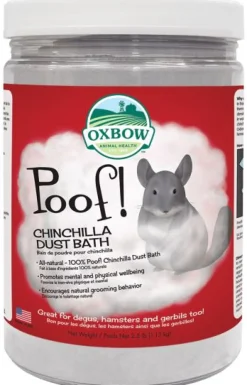 Oxbow Poof! Blue Cloud Chincilla Dust Bath - 2.5 lb Jar