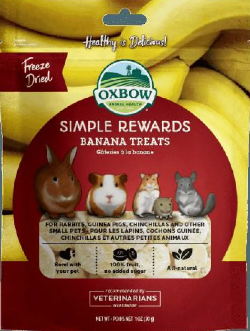 Oxbow Simple Rewards Banana Treats - 1 oz Bag