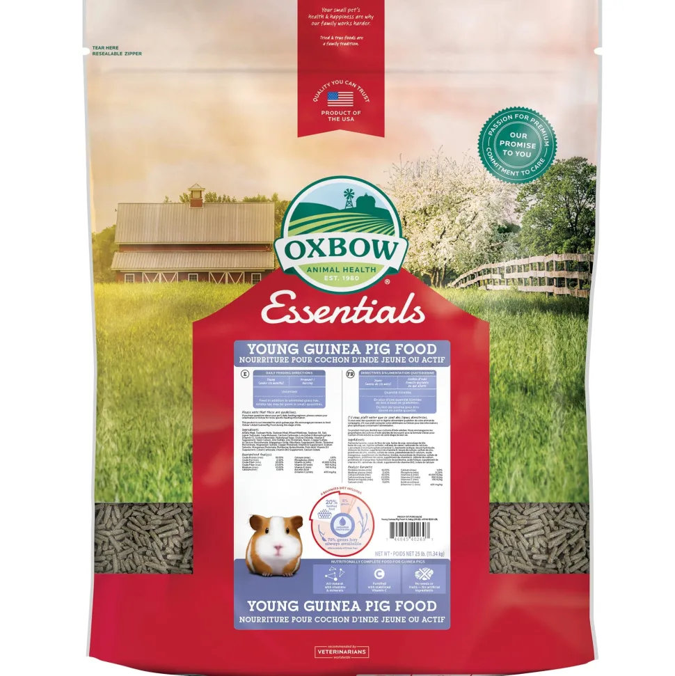 Oxbow Young Guinea Pig Essentials Small Animal Food - 25 lb Bag