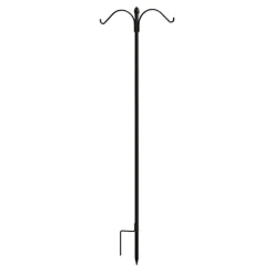 Panacea Products Boxed Double Shepherd Hook Wild Bird Accessories - Black - 84 In - 4 Pack