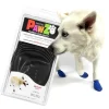 Pawz Waterproof Disposable and Reusable Rubberized Dog Boots - Black - Medium - 12 Pack