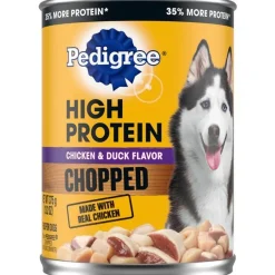 Pedigree High Protein Loaf Chicken and Duck Canned Dog Food - 13.2 oz - Case of 12