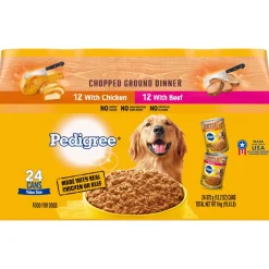 Pedigree High Protein Multi-Pack (CT/BL) Canned Dog Food - 13.2 oz - Case of 24