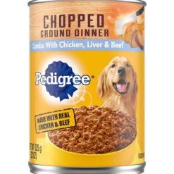 Pedigree Traditional Ground Dinner Chopped Combo Canned Dog Food - 22 oz - Case of 12
