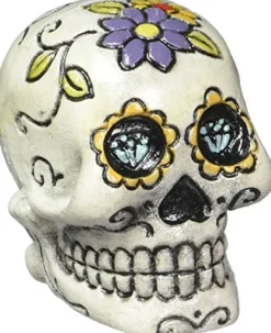 Penn Plax Deco Replicas Mini Sugar Skull - White