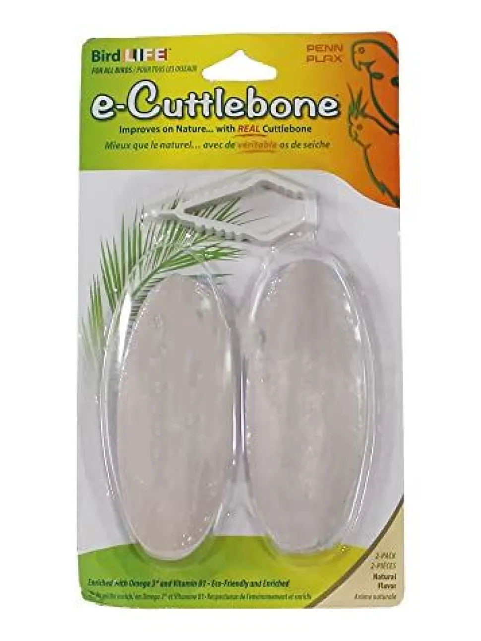 Penn Plax E-Cuttlebone - Natural - 2 pk