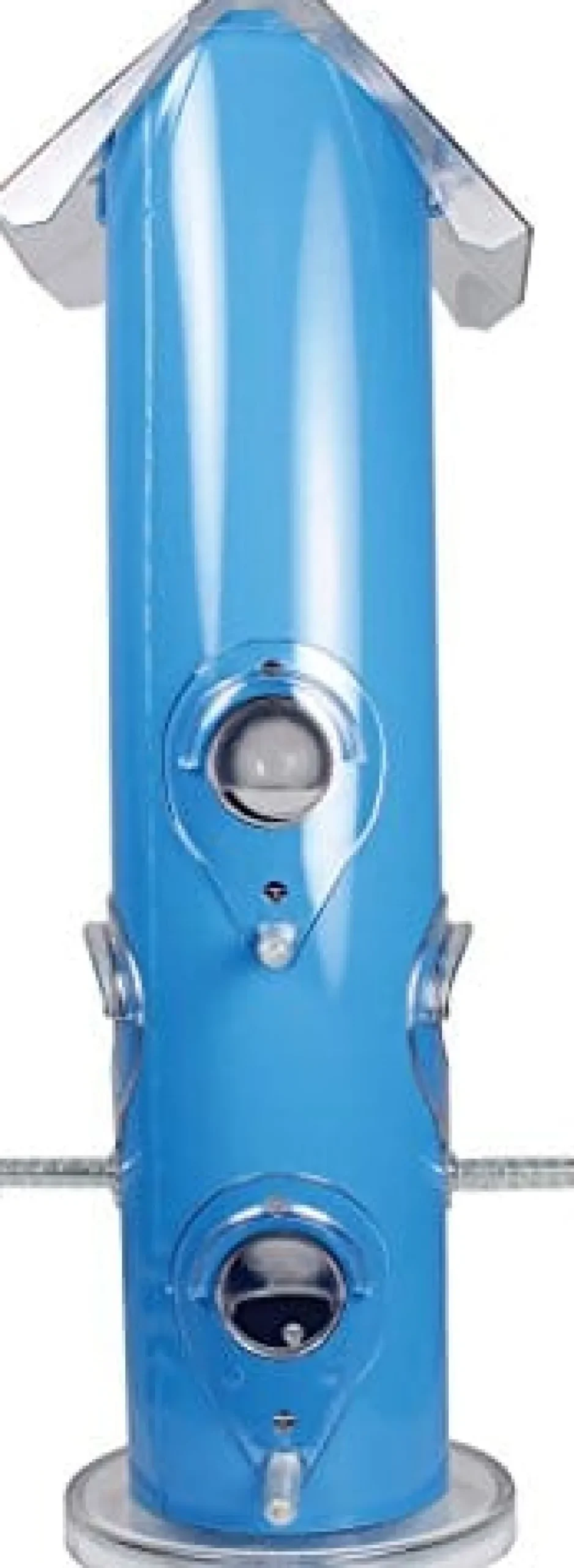 Perky-Pet Metal Tube Wild Bird Tubed Wild Bird Feeder - Blue - 1 Lb Cap