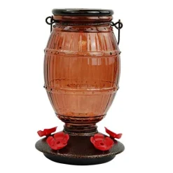 Perky-Pet Prohibition Top-Fill Glass Hummingbird Feeder - 36 Oz Cap