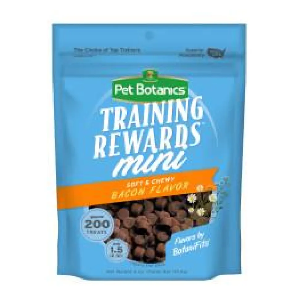 Pet Botanics Training Rewards Grain-Free Bacon Soft and Chewy Dog Treats - Mini - 4 Oz