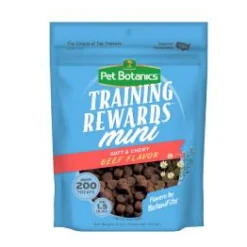 Pet Botanics Training Rewards Grain-Free Beef Soft and Chewy Dog Treats - Mini - 4 Oz