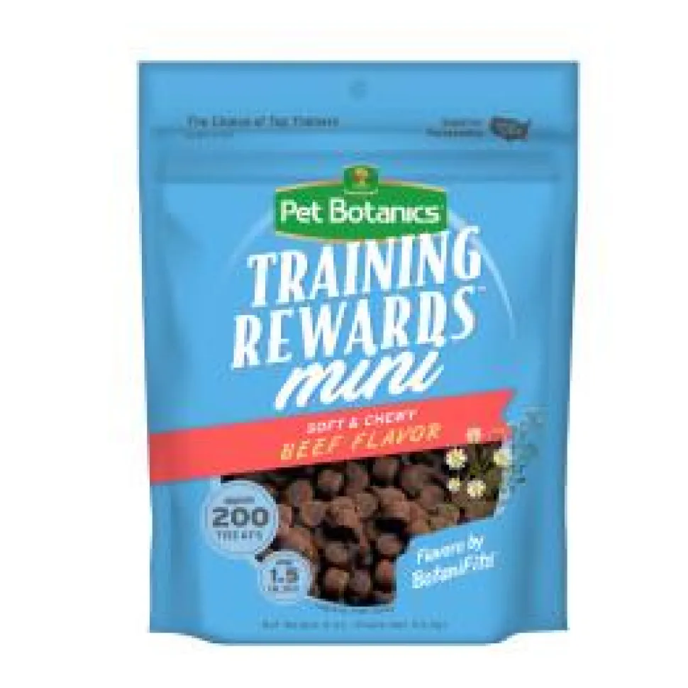 Pet Botanics Training Rewards Grain-Free Beef Soft and Chewy Dog Treats - Mini - 4 Oz