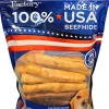 Pet Factory 100% Made In USA Beefhide Chip Rolls Natural Dog Chews - Assorted - 5 In - 18 Pack