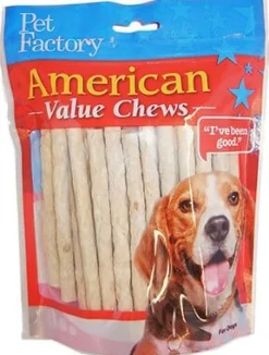 Pet Factory American Beefhide Munchy Rolls Natural Dog Chews - Natural - 5 In - 40 Pack