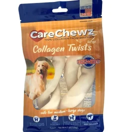 Pet Factory Carechewzâ® Collagen Twists Natural Dog Chews - Natural - 4.7 Oz - 2 Pack