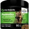 Pet Honesty Digestive Gut and Immune Probiotics Pumpkin Chewy Dog Supplements - 90 Count - 9.5 Oz