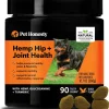 Pet Honesty Hemp Oil and Powder Hip and Joint Duck Chewy Dog Supplement - 90 Count - 12.7 Oz