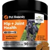 Pet Honesty Hip and Joint Max-Stregth Bacon Chewy Dog Supplements - 90 Count - 12.7 Oz