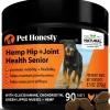 Pet Honesty Senior Hip and Joint with Hemp Chicken Chewy Dog Supplements - 90 Count - 9.5 Oz