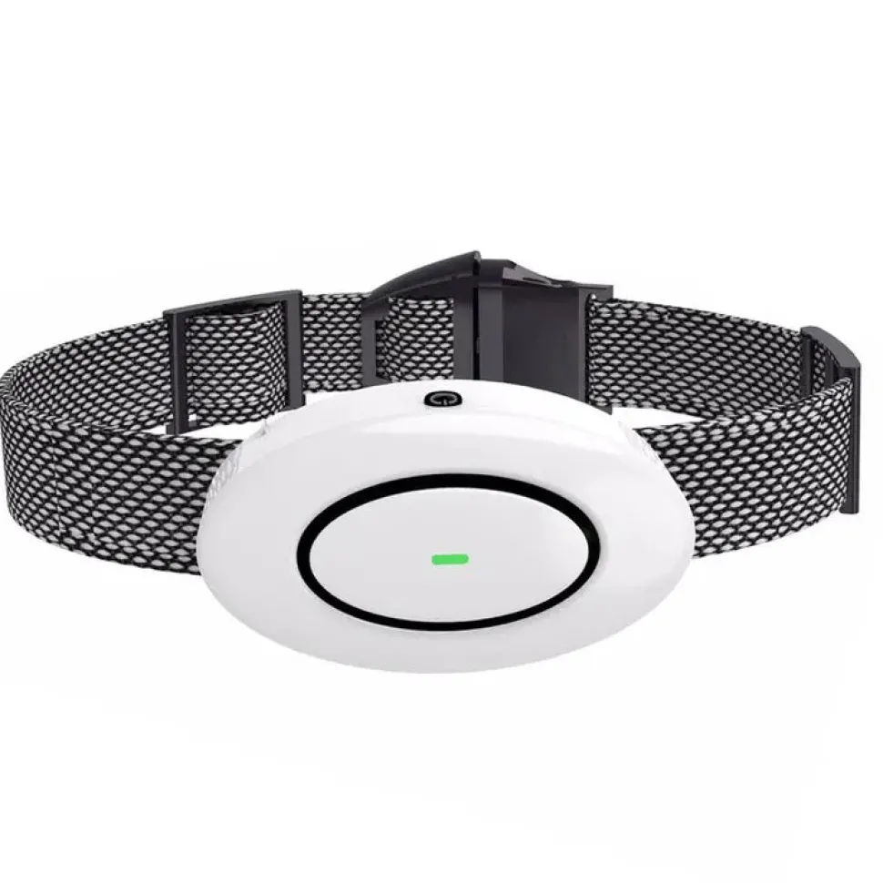 Pet Life ® Barksafe LED 1-to-3 Dog 1,200 Foot Range 7-Level Vibration and Sound Training Dog Collar Additional Receiver - Black/White