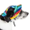 Pet Life ® 'Colorfur' UV Protectant Adjustable Fashion Canopy Brimmed Dog Hat Cap