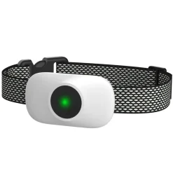 Pet Life ® Ellipse LED 1-to-3 Dog 550-Yard Range 16-Level Vibration Sound and Stimulation Training Dog Collar Additional Receiver - White