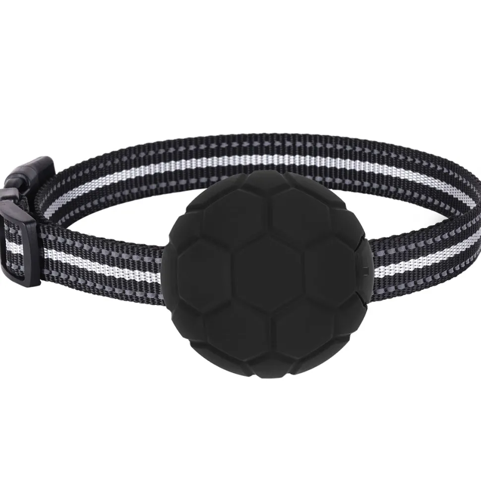 Pet Life ® Howless LED 1-to-2 Dog 1,200 Foot Range 7-Level Vibration and Sound Training Dog Collar Additional Receiver - Black